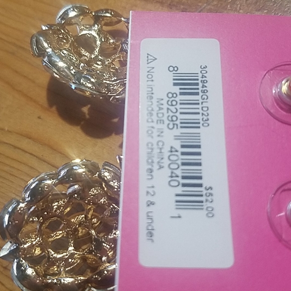 Betsey Johnson pineapple gem earrings - Picture 4 of 7